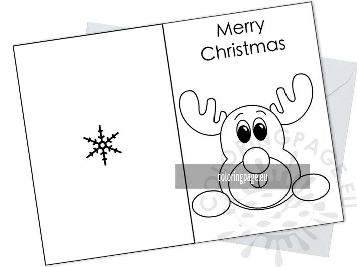 christmas card reindeer