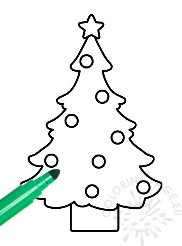 christmas tree coloring