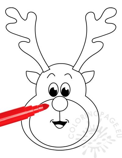 cute reindeer coloring