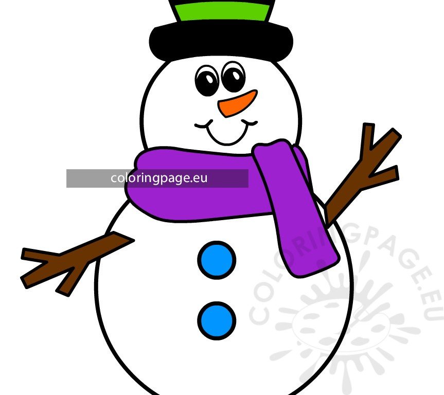 cute snowman scarf