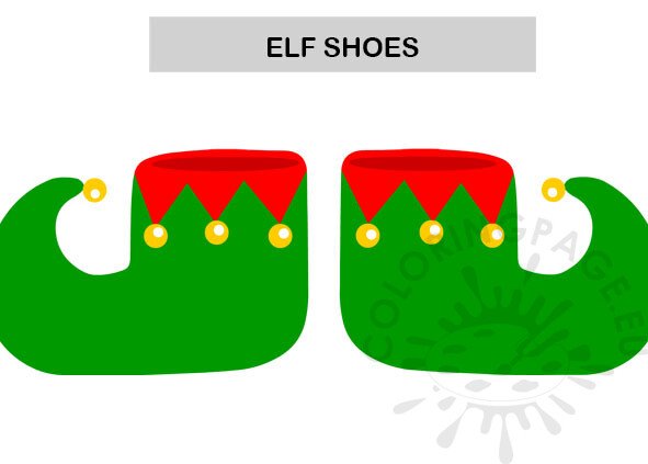 green christmas elf shoes