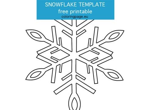 Snowflake template | Coloring Page