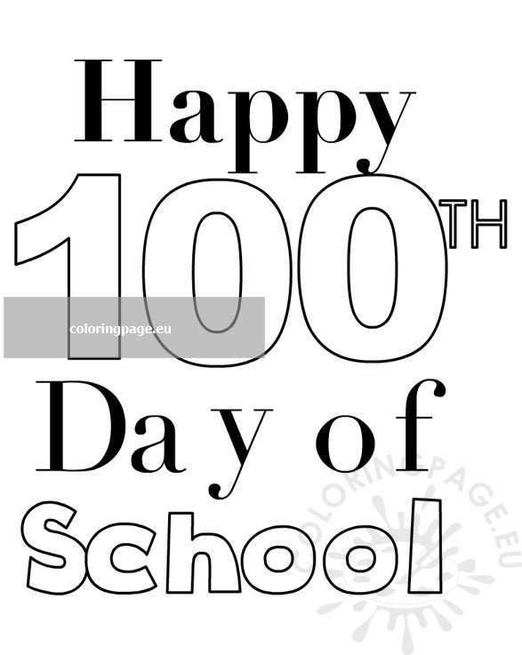 100 day school