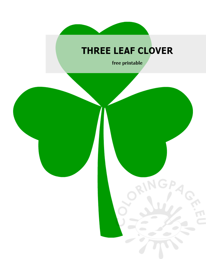 green 3 leaf clover