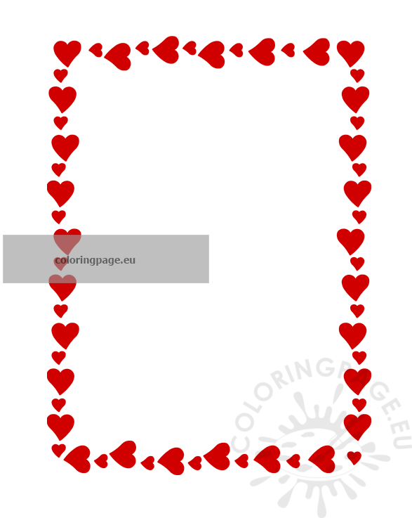 Valentine #39 s Day Writing Paper Coloring Page