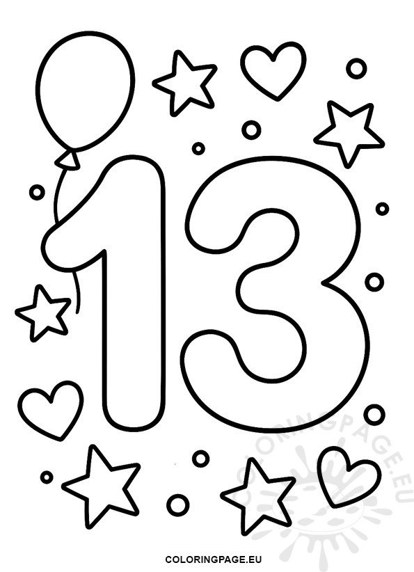 13 Coloring 2025 