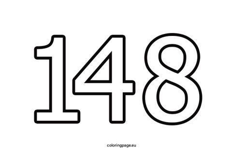 Number 148 Printable 