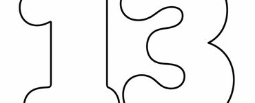 bubble letter 13 1