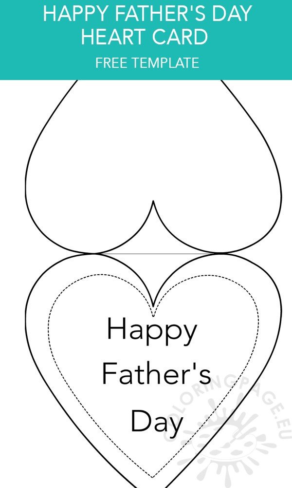 happy fathers day heart card