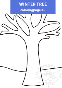 Winter - Coloring Page