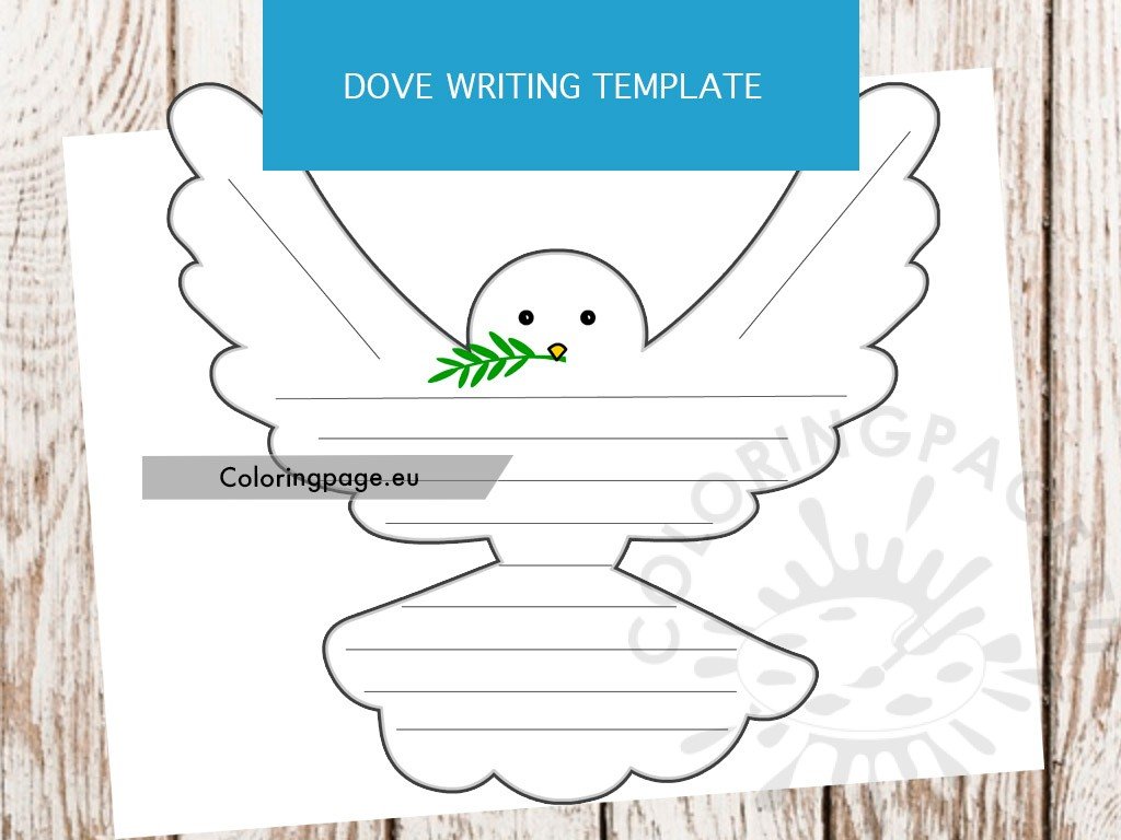 dove writing template