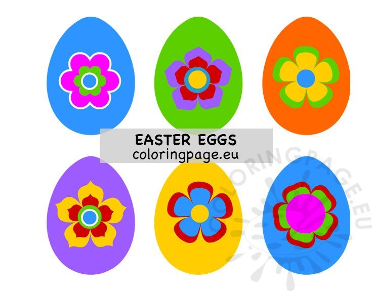 easter eggs flowers