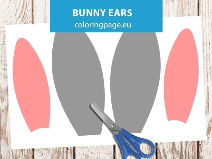 Free Printable Bunny Ears Coloring Page