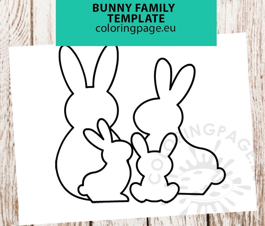 bunny family template