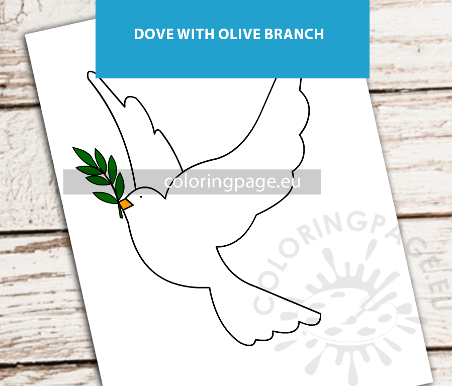 flying dove olive branch