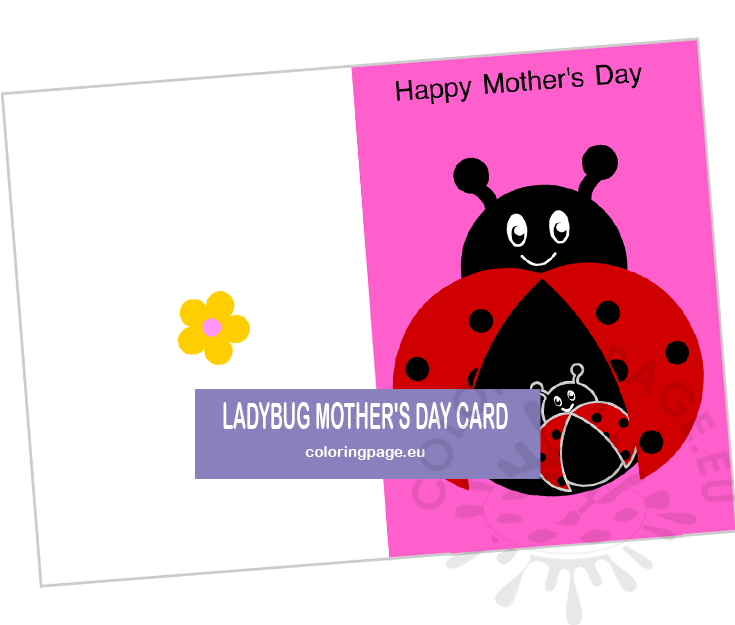 ladybug mothers day card
