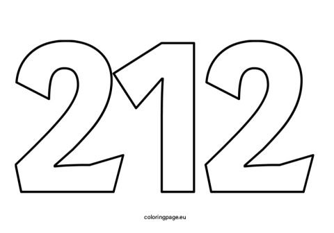 Number 2012 | Coloring Page