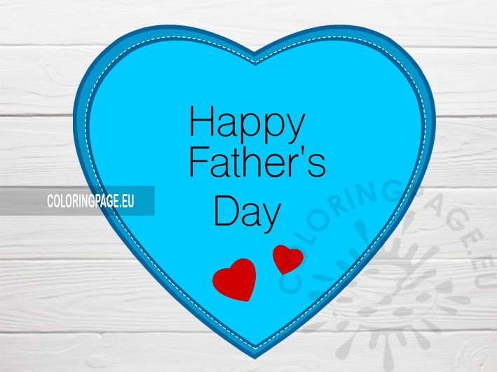 happy fathers day heart