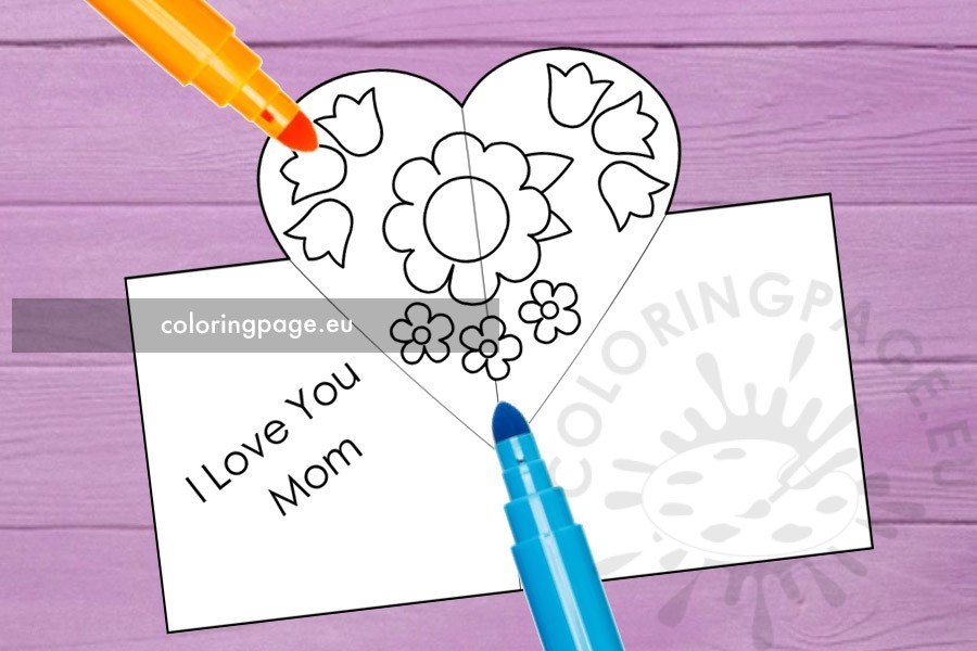 love you mom card popup