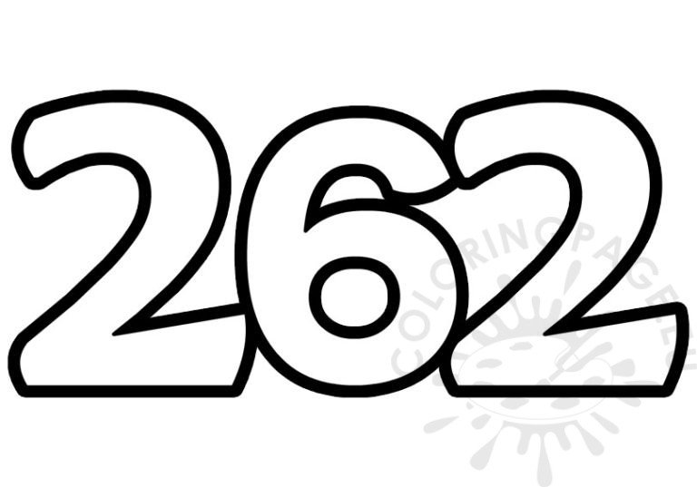 Numbers – Coloring Page