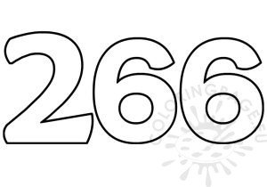 Numbers – Coloring Page