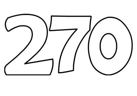 Numbers – Coloring Page