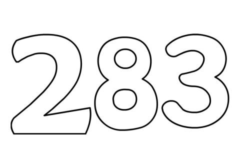 Numbers - Coloring Page