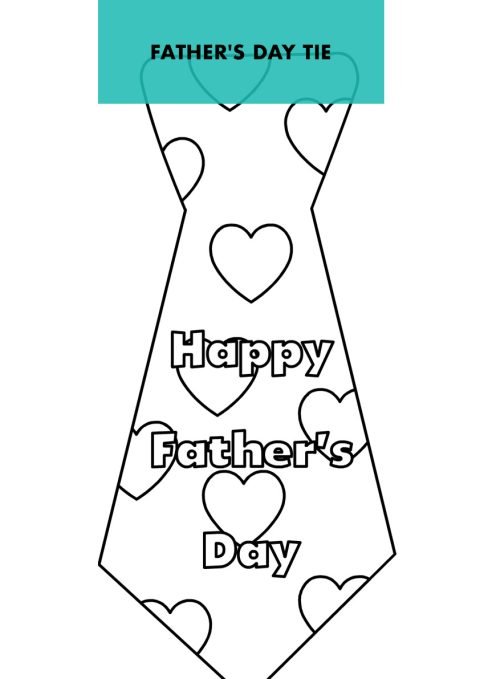 Father's Day - Coloring Page