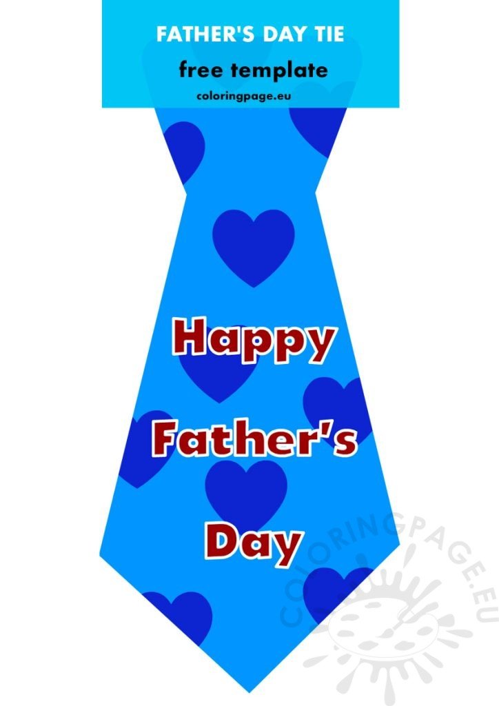 fathers day tie hearts