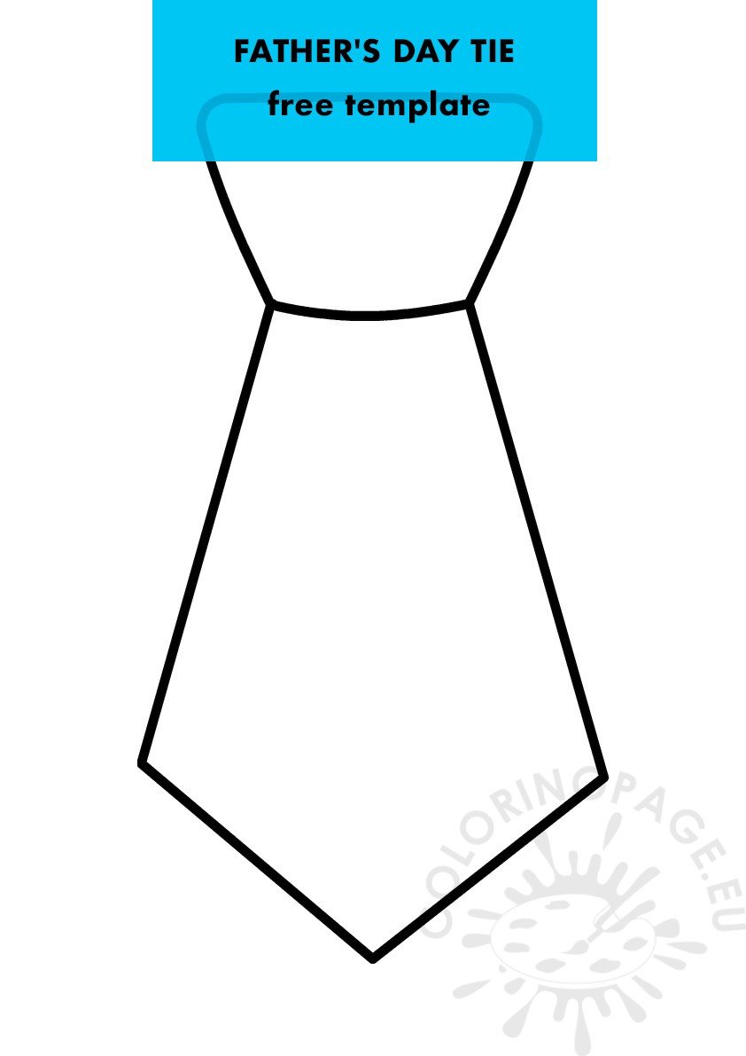 fathers day tie template