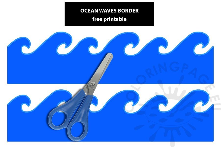 ocean waves border