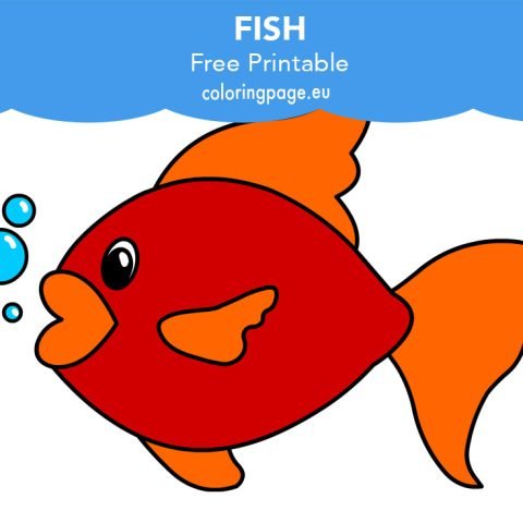 Fish coloring page | Coloring Page