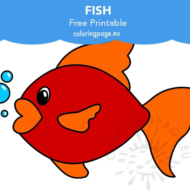 color fish printable