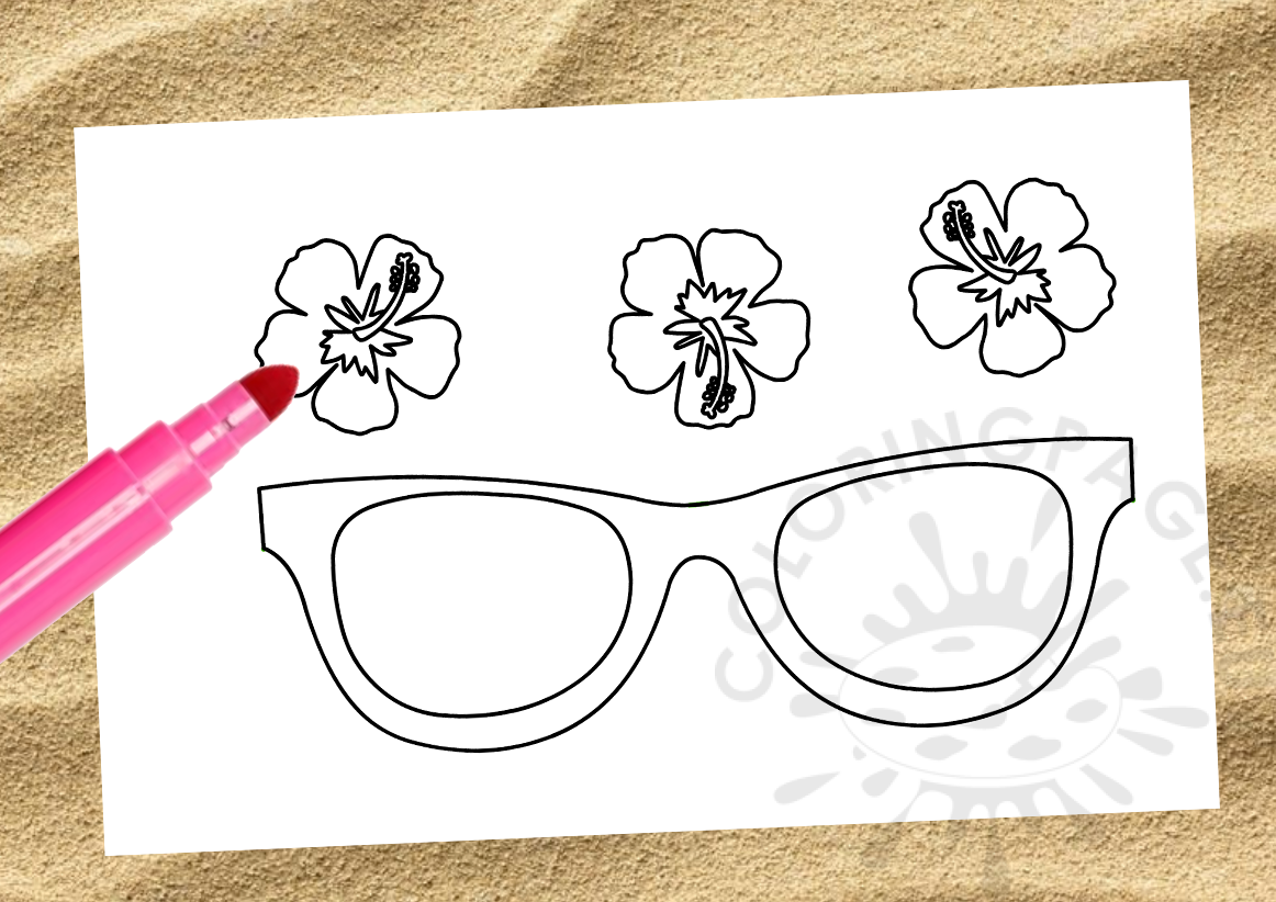 sunglasses craft template1