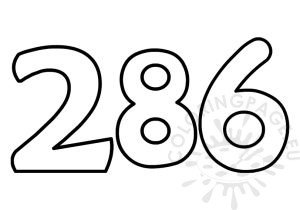 Numbers - Coloring Page