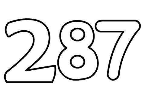 Numbers - Coloring Page