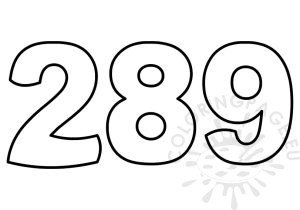 Numbers - Coloring Page