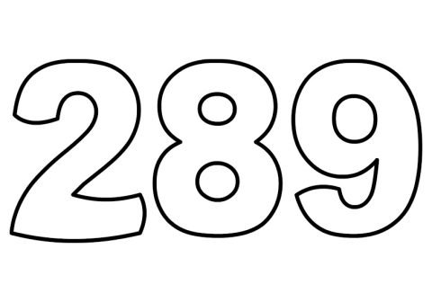 Numbers - Coloring Page