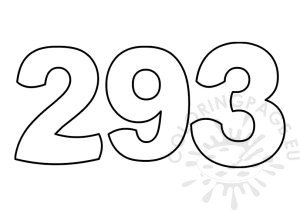 Numbers - Coloring Page