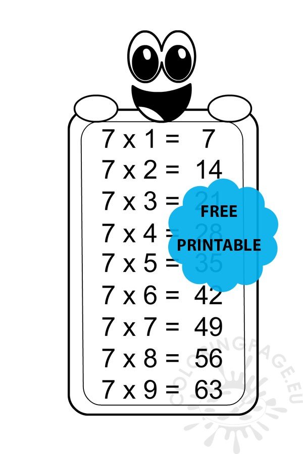 7 times table