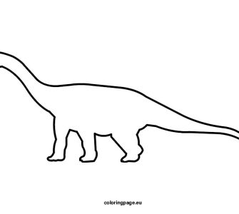 dinosaur brachiosaurus shape