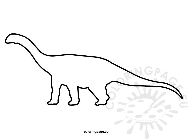 dinosaur brachiosaurus shape
