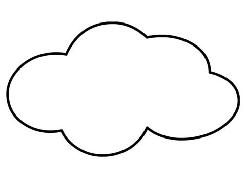 Large cloud | Coloring Page