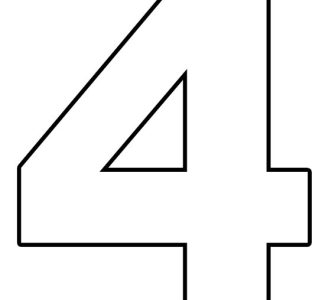 Numbers - Coloring Page