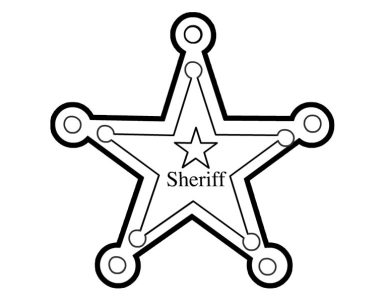 sheriff star template