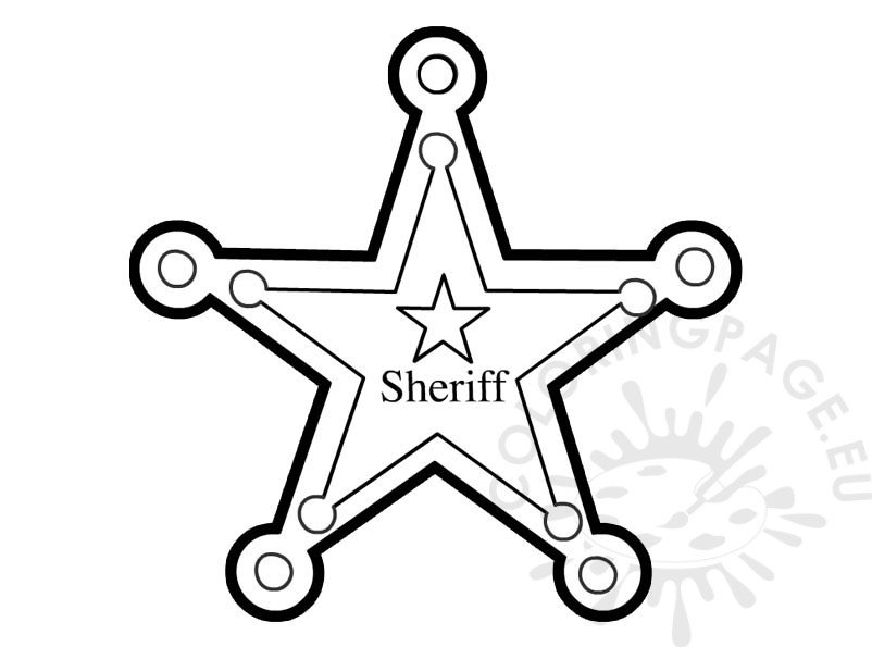 sheriff star template