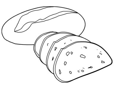 sliced bread coloring