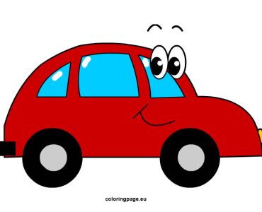 smiling red car