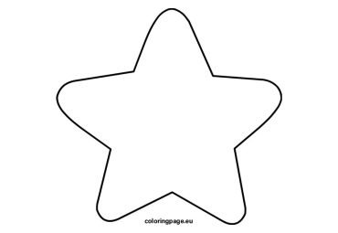 Star with rounded tips | Coloring Page