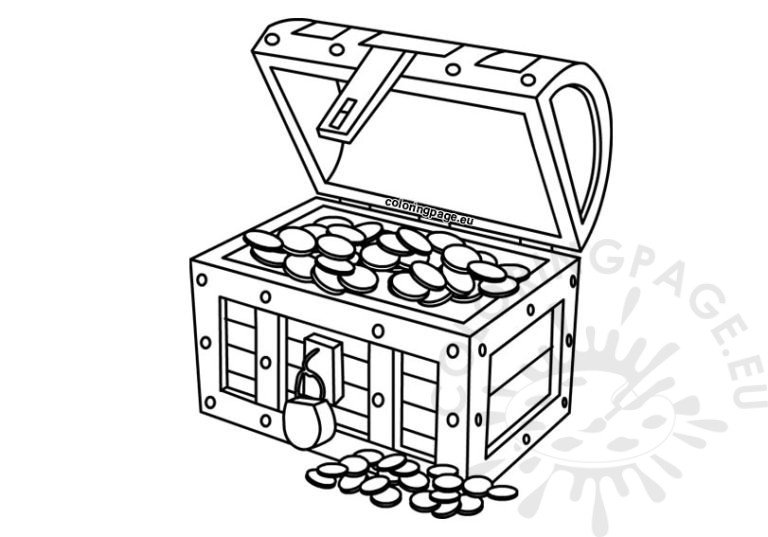 Treasure chest | Coloring Page